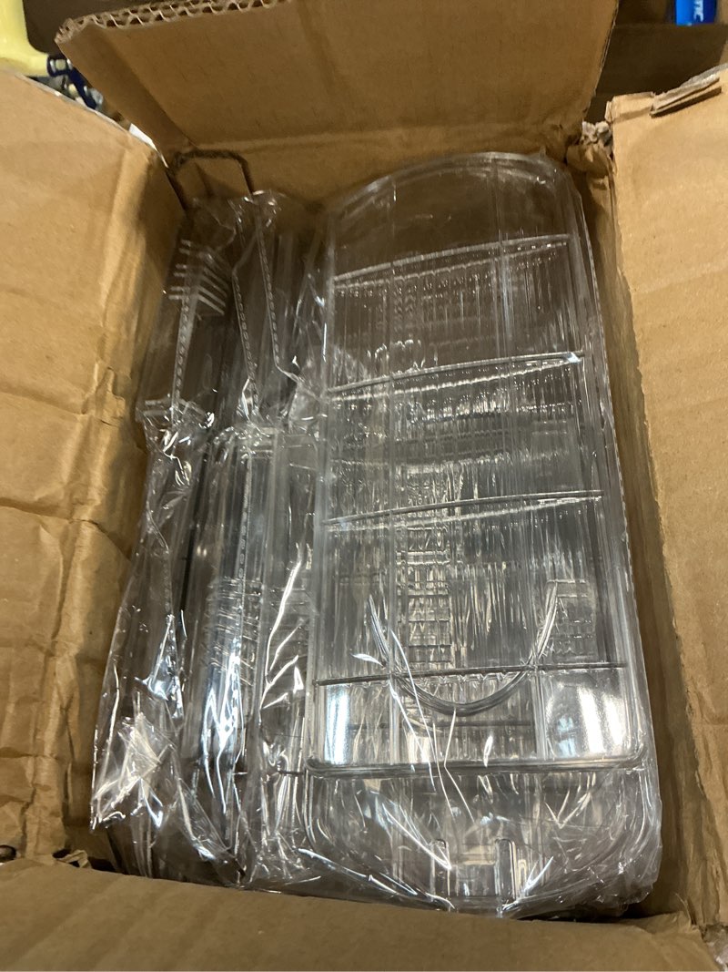 Condition photo showing Good Condition for 24 pack shoe slots organizer for closet, adjustable shoe stackers for a pair of shoes rack storage shoe space saver 50% shelf display holder for closet 24 pack transparent