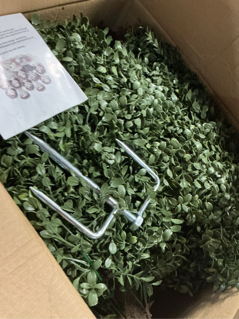 Condition photo showing Good Condition for qianyun boxwood topiary bush -artificial topiary for outdoors-evergreen plants topiary ball tree uv-resistant for front porch garden yard balcony decor