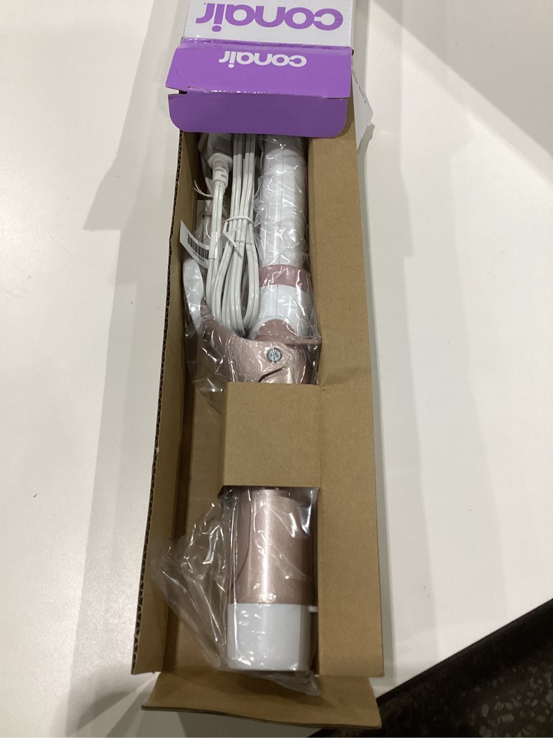 Condition photo showing Good Condition for Conair Double Ceramic 1 ½-Inch Curling Iron, 1 ½-Inch Barrel Creates Soft Waves & Curls, Hair Curler for Use on Medium & Long Hair, White/Rose Gold White/Rose Gold 1.5 Inch, NOT TESTED