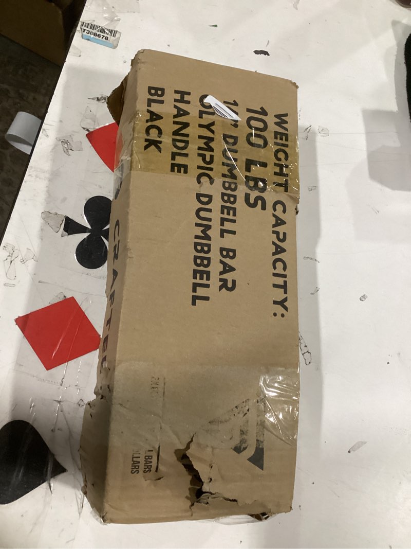 Condition photo showing Good Condition for 16" Olympic Dumbbell Handle, Dumbbell Bar for 2-inch Olympic Weight Plates, Loadable Dumbbells for H