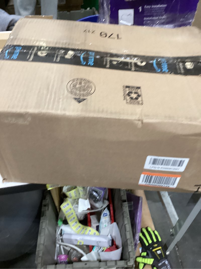 Condition photo showing As Is for Victrola Montauk Vinyl Record Player, 3-Speed Belt Driven Turntable with Stereo Bluetooth Speaker Pair, RCA Output & 3.5mm Headphone Jack, Removable Dust Cover, Black Wood Finish Black System