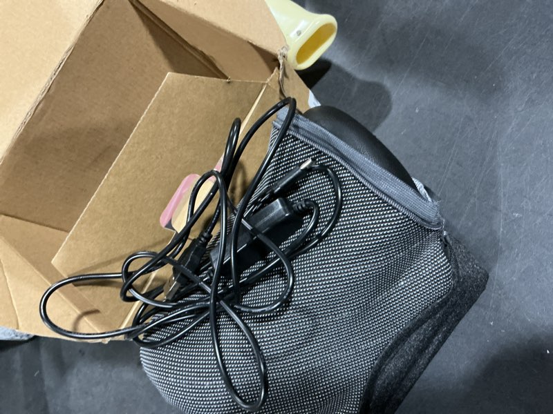 Condition photo showing As Is for Wireless Heated Neck Stretcher for Pain Relief, Portable Cordless Neck Shoulder Cervical Traction Device with Graphene Heating Pad No Smell Magnetic Therapy Case Relaxer for TMJ Migraine Spine Alignme Black