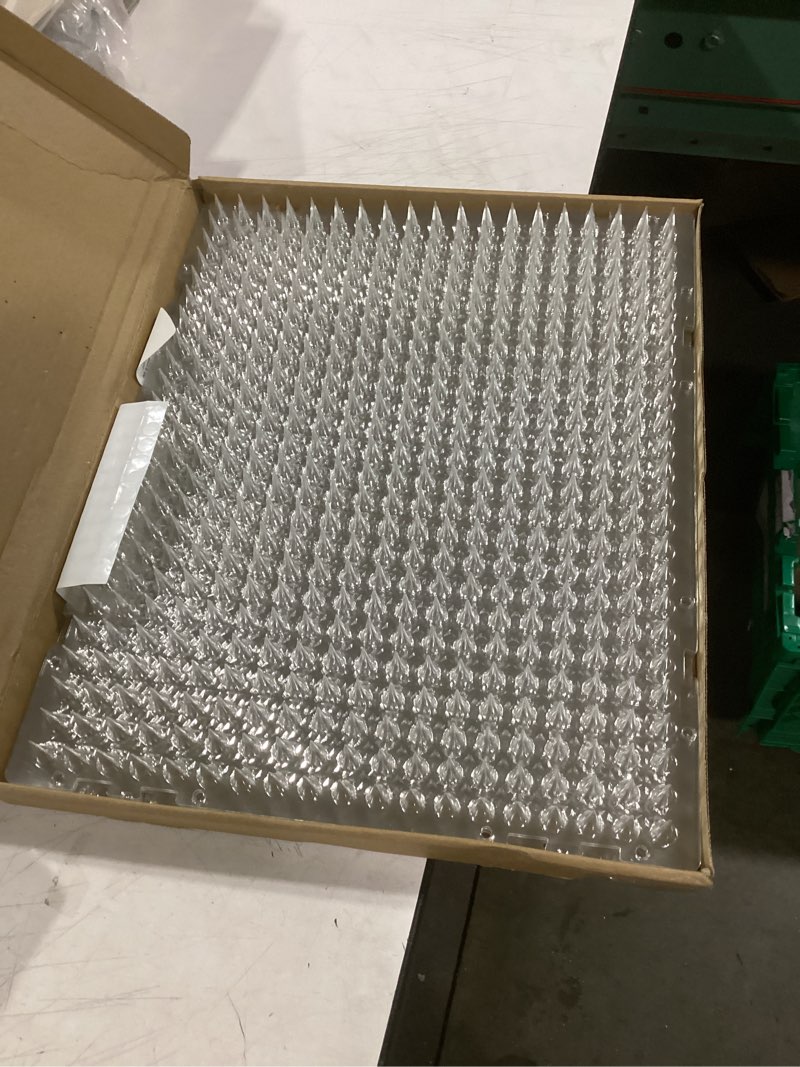 Condition photo showing Good Condition for petfolio 12 pack scat mat for cats - 16 x 13 inch cat spike mat with 1 inch spike is a perfect pet training mat device for cat repellent indoor & outdoor to deter cats & other animals for all seasons clear