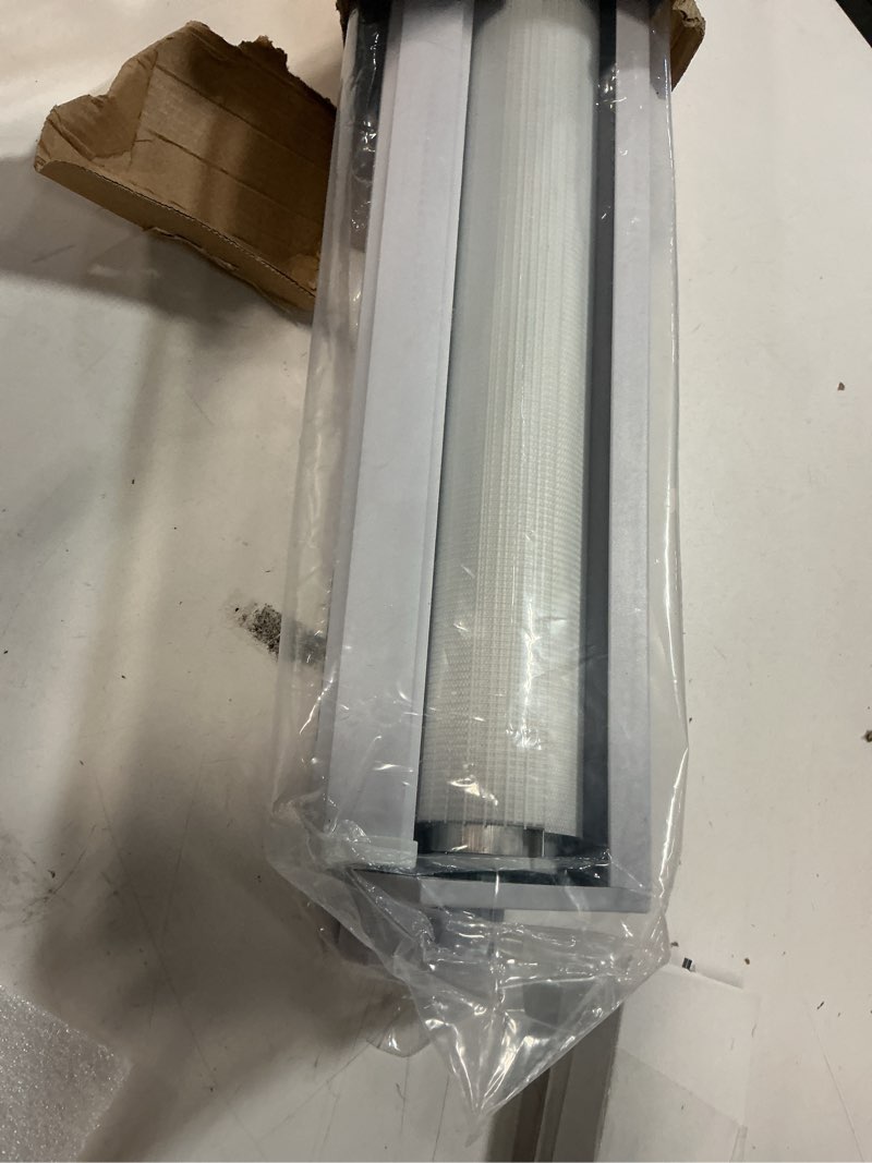 Condition photo showing Good Condition for joydeco no drill zebra blinds for windows, cordless day & night dual sheer roller shades, easy installation, free-stop lift system, light filtering privacy blinds for home(white,29" w x 75" h) a-white (no drill) 29"w x 75"h