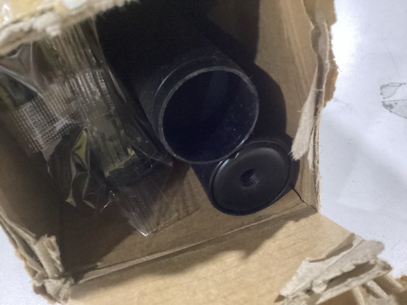 Condition photo showing Good Condition for 1 Inch Blackout Curtain Rods for Windows Patio, Adjustable Room Divider Curtain Rod Wall Mount & Ceiling Mount for Indoor & Outdoor, Black, 72" to 144"