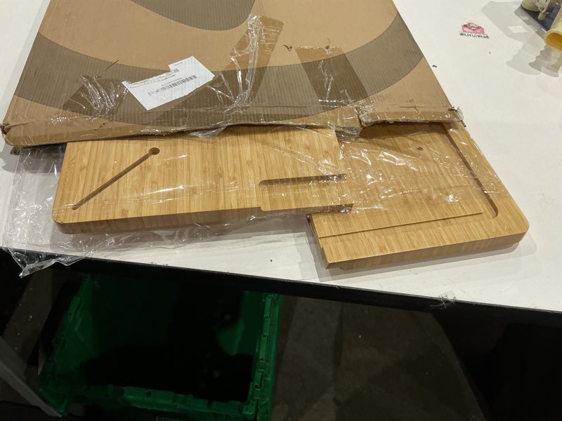 Condition photo showing As Is for prosumer's choice bamboo stove top cover board - versatile wooden cutting board for kitchen with adjustable legs and juice grooves- large surface and durable for stoves, 27.2 x 21.4 x 3.1 inches 27.2''l x 21.4''w