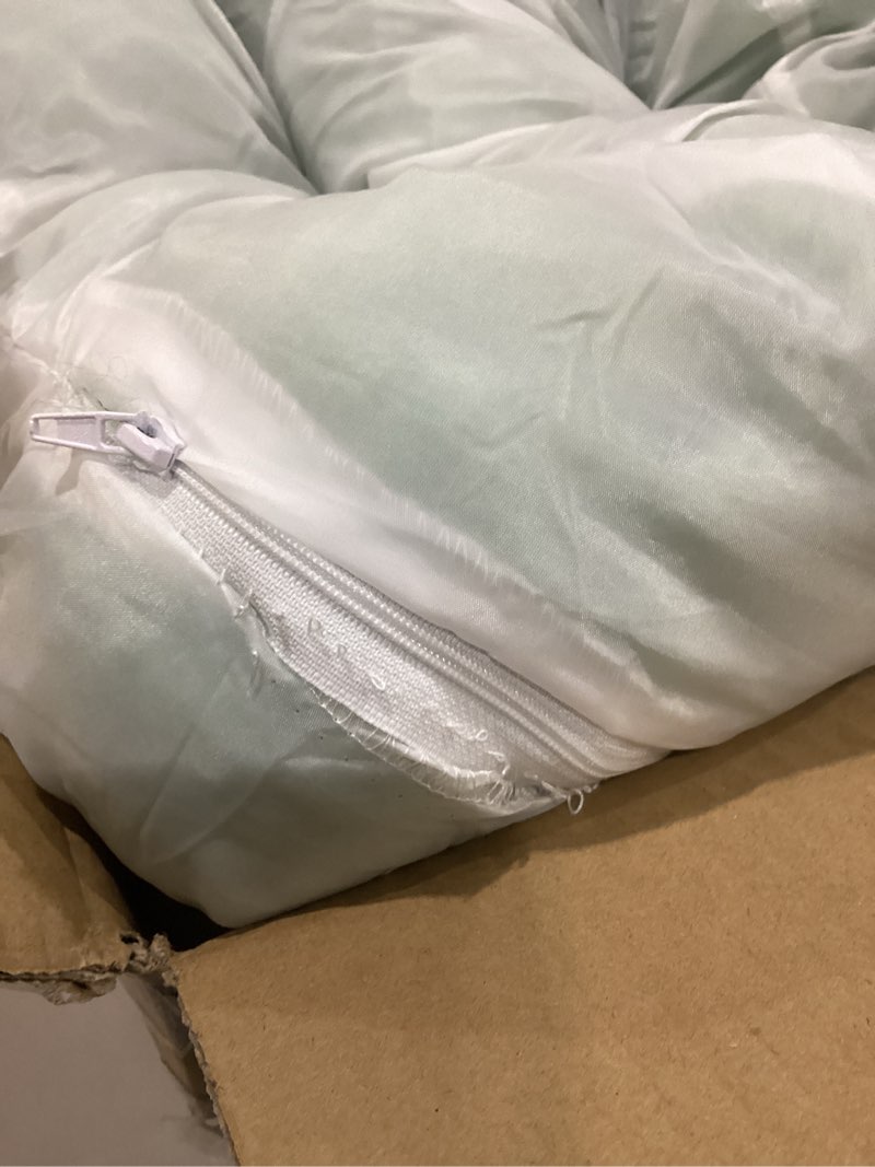 Condition photo showing Good Condition for Stitching coming undone by zipper PetFusion Ultimate Dog Bed, Orthopedic Memory Foam, Multiple Sizes/Colors, Medium Firmness Pillow, Waterproof Liner, YKK Zippers, Breathable 35% Cotton Cover,1yr. Warranty, Small (25x20\"), Sandstone Small (25x20\") Sandstone