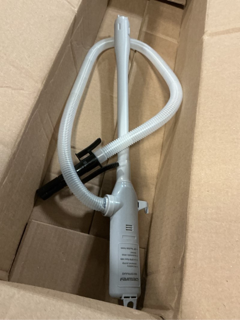 Condition photo showing Good Condition for Deway Automatic Fuel Transfer Pump with Auto-Stop, AA Battery Powered, 39" Extra Long Hose, Portable Liquid Pump Transfers Gasoline, Water & More at 2.4 Gal/Minute
