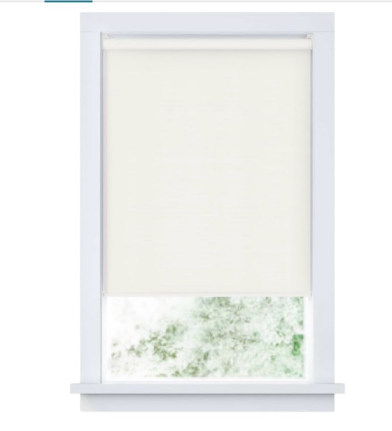 Levolor 37" x 78" Trim + Go White Blackout Replacement Vinyl Roller Shade New