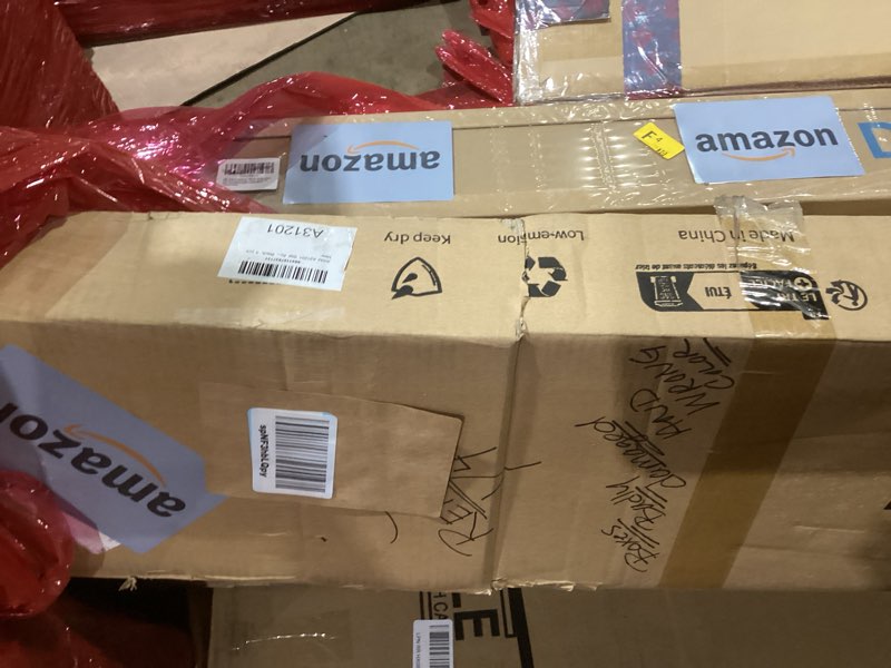 Condition photo showing As Is for SAME ITEM DIFFERENT COLOR !!!! Art3d 4pcs-107 x 8in Slat Acoustic Panel for Wall and Ceiling, 3D Fluted Sound Absorbing Panel with Wood Finish, Black 4pcs - 107?8in. 