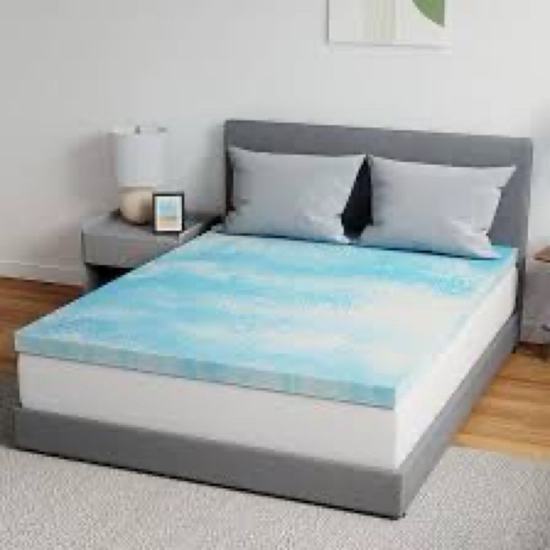 Novilla Memory Foam Mattress Topper Full - 2 Inch Cooling Gel Infused Memory Foam | Slow-Rebound Pre