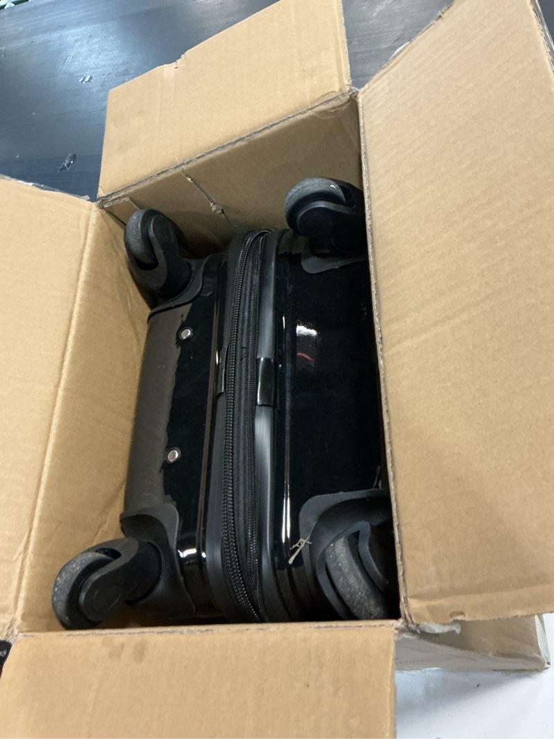 Condition photo showing Good Condition for kensie 20" "alma" carry-on tsa-lock spinner luggage, black 20-inch (single) black