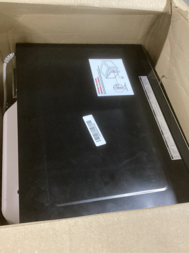 Condition photo showing As Is for TOSHIBA ML-EM45PIT(SS) Countertop Microwave Oven with Inverter Technology, Kitchen Essentials, Smart Sensor, Auto Defrost, 1.6 Cu.ft, 13.6" Removable Turntable, 33lb.&1250W, Stainless Steel Inverter-1.6 Cu. Ft.