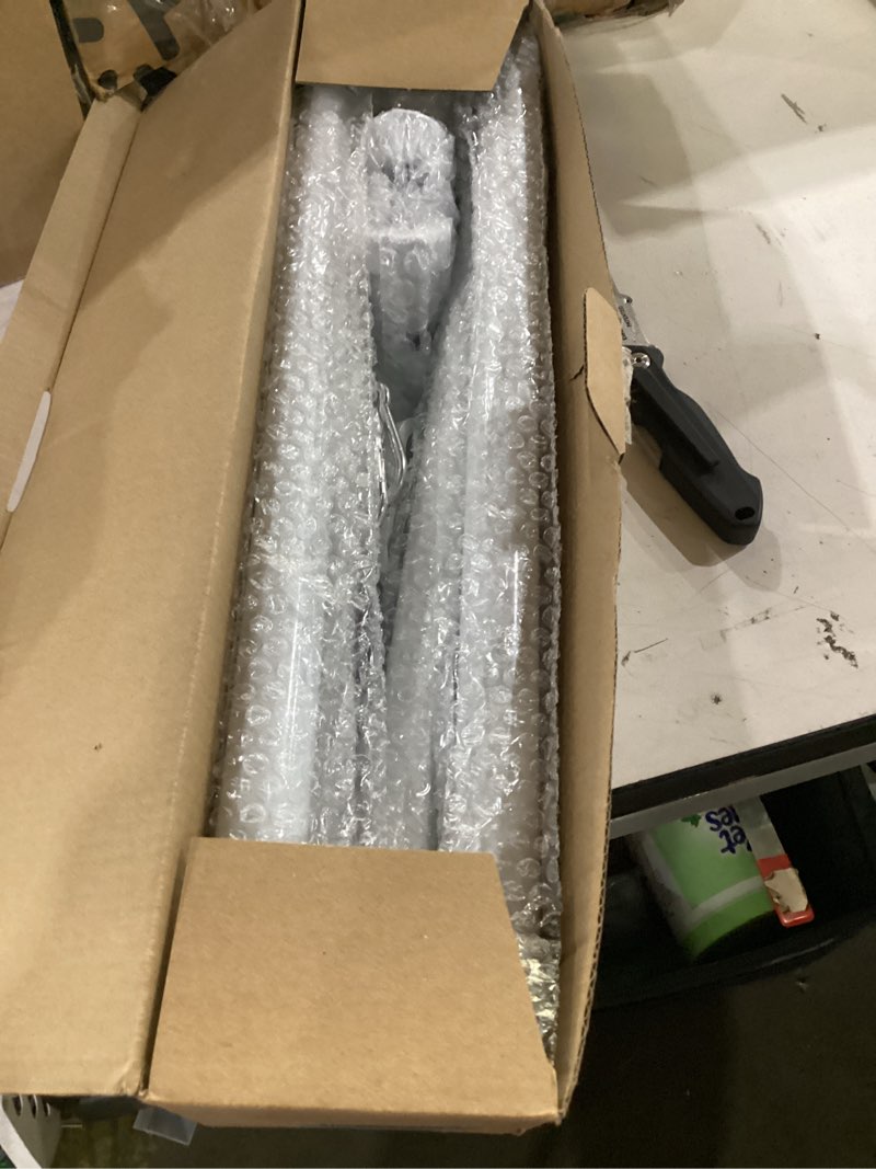 Condition photo showing Good Condition for bonwin white flag pole kit for outside house, 7ft thickened stainless steel wall mount flag pole for 3x5'/ 4x6' flag, 1" anti-wrap spinning flag ring clips & 2-position bracket holder for porch yard 7 ft - with bracket