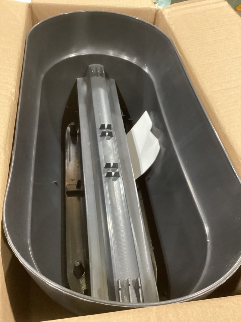 Condition photo showing Good Condition for emsco group bloomers railing planter with drainage holes – 24" weatherproof resin planter – charcoal