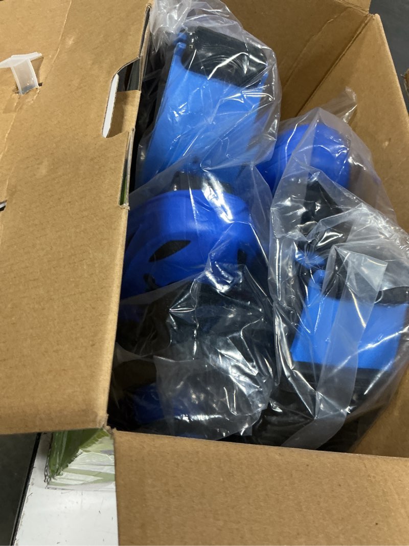 Condition photo showing Good Condition for new bounce jumping shoes for kids - premium moon boots - durable kangaroo jumpers - strong, safe and adjustable fit, perfect for exercise and fun - new & improved edition (large, blue) blue large (38-42 eu)