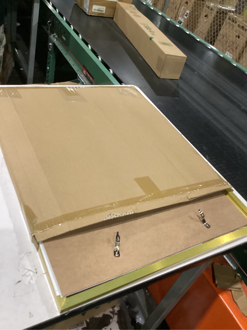 Condition photo showing Good Condition for jcjmy 20x20 picture frame gold with 16x16 mat, display photo 16x16 with mat or 20 x 20 without mat, wall hanging large 20x20 poster frame with shatter resistant plexiglass,gold gold 20x20 inch