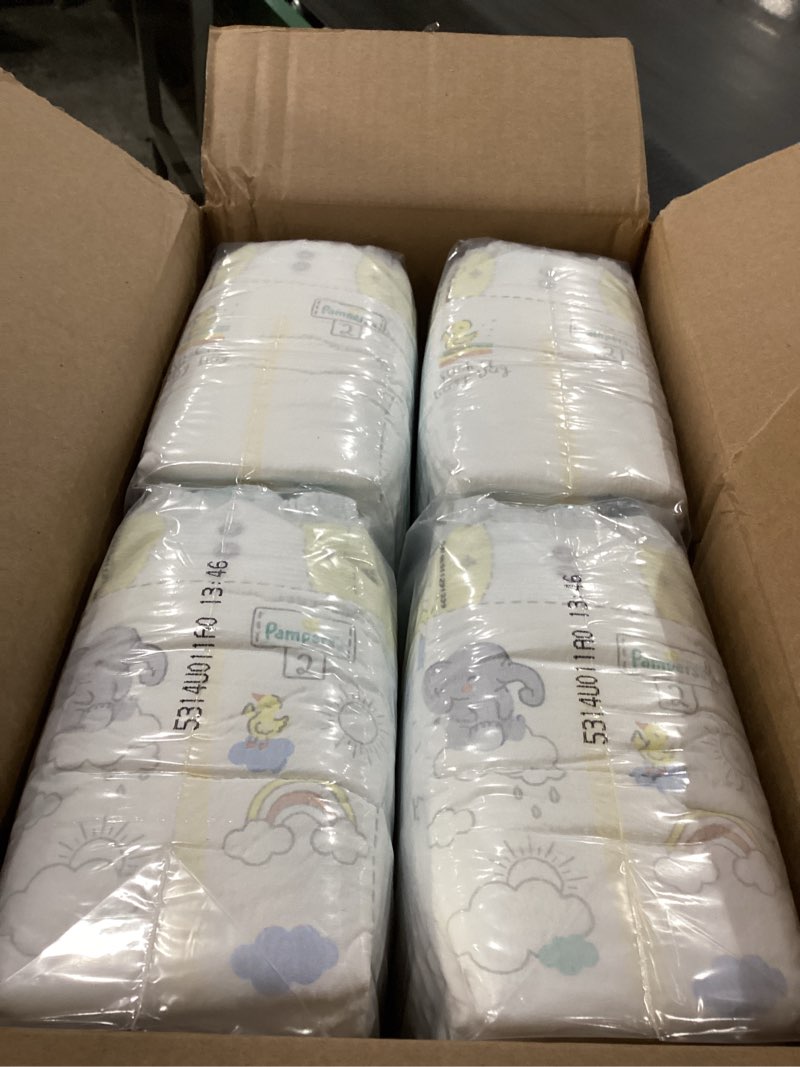 Condition photo showing New/Like New for Pampers Swaddlers Diapers, Size 2 (10-22 lbs), 84 Count, Absorbent, Keeps Baby Dry and Comfortable, Skin Safe Disposable Baby Diaper (Packaging May Vary) Size 2 84