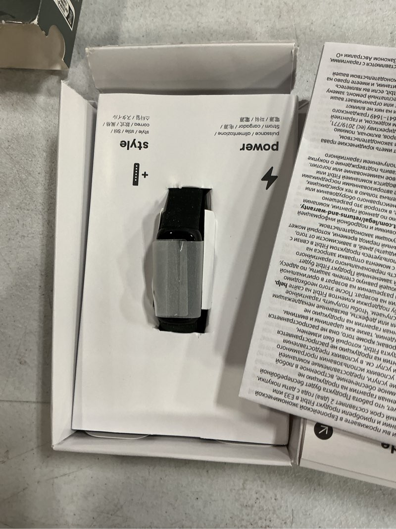 Condition photo showing New/Like New for fitbit inspire 3 health &-fitness-tracker with stress management, workout intensity, sleep tracking, 24/7 heart rate and more, midnight zen/black one size (s & l bands included) black/midnight zen