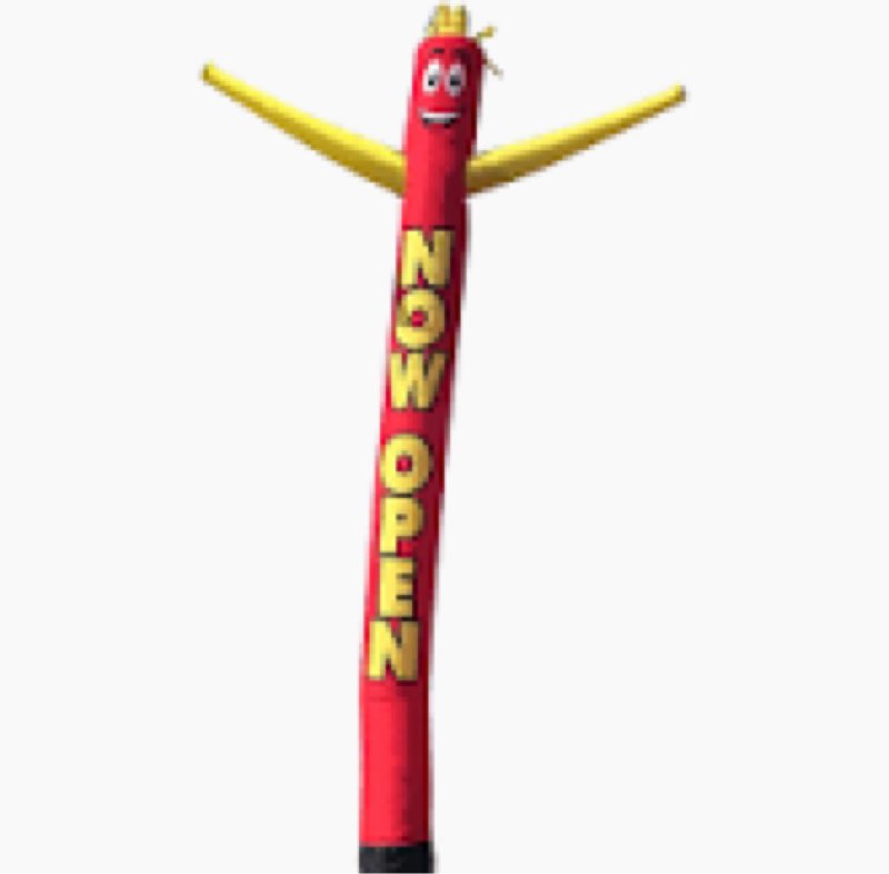 10ft tall inflatable tube man open house wacky wavy dancing guy with 3/4 hp weather-resistant blower (12''diameter) for outdoor decoration advertising business promotion - blue open house-blue-10ft