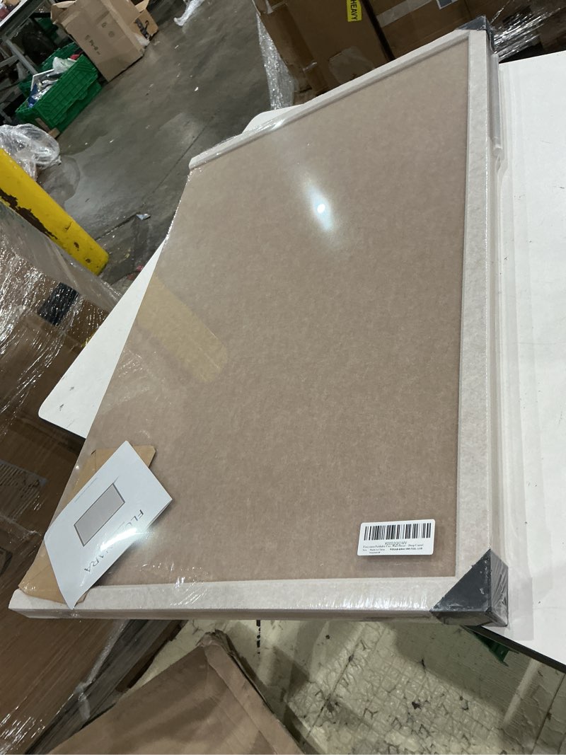 Condition photo showing Good Condition for fluxynara 47.2" x 35.4" felt frame bulletin board, deep camel | cork board alternative with 36 removable adhesive tabs, foldable pin board for wall, home, office, classroom & dorm deep camel/oatmeal 47.2" x 35.4"