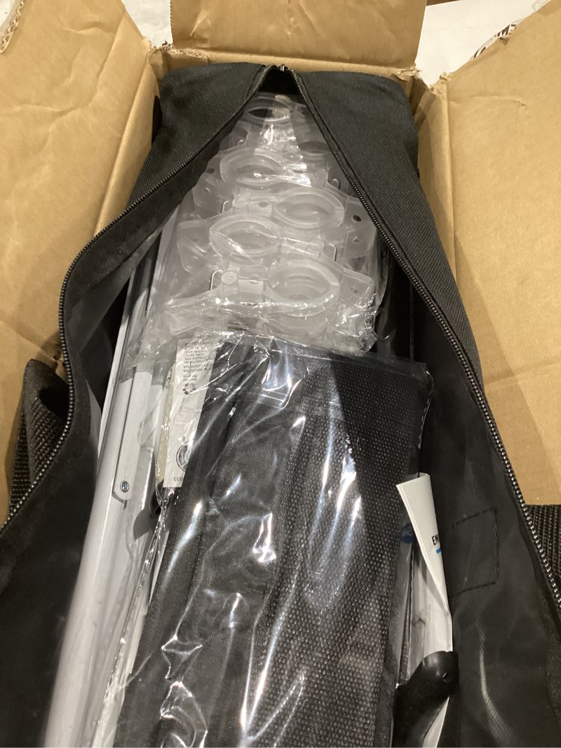 Condition photo showing Good Condition for emart backdrop stand 10x8.5ft(wxh) photo studio adjustable background stand support kit with 2 crossbars, 8 clamps, 2 sandbags and carry bag for parties, events decoration, wedding, photography -white 10x8.5ft white