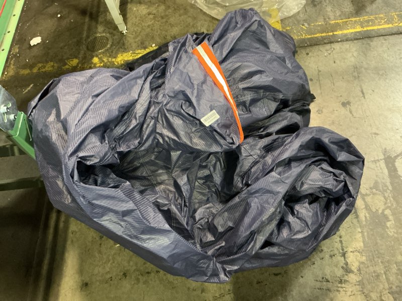 Condition photo showing As Is for Car Cover Waterproof All Weather for Automobiles, 6 Layers Outdoor Full Exterior Cover Rain Sun UV Snowproof Protection with Zipper Cotton, Mirror Pocket for Sedan (190-195 inch) Blue Sedan-XL