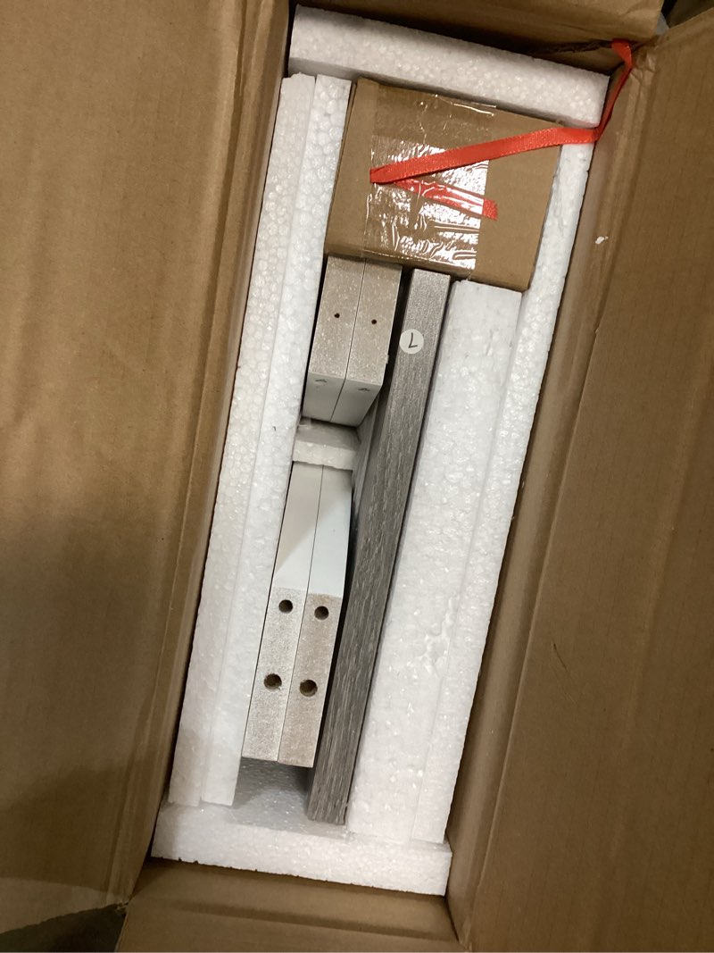 Condition photo showing New/Like New for End Tables Living Room, Grey End Table with Charging Station, Grey Side Table, Nightstand for Bedroom, 3 Tier End Table with Storage Shelf for Living Room