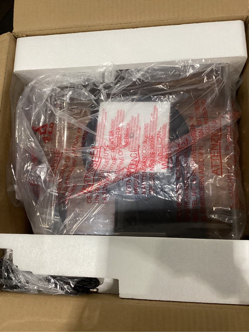 Condition photo showing New/Like New for Bluetooth Record Player, 3 Speed Turntable with Built-in Speakers, Retro LP Vinyl Player with BT Input & Output, FM Radio, USB & SD Card Recording, Aux in, LED Display