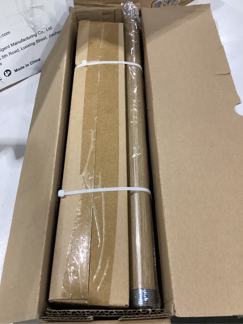 Condition photo showing New/Like New for qdwis 2 pack boho wood curtain rods for windows 28 to 48 inch,1" adjustable heavy duty window curtain rod with imitation wood grain finials,rustic decorative drapery rods set 18-60'',weathered wood 18'' - 60'' (2 pack) weathered wood