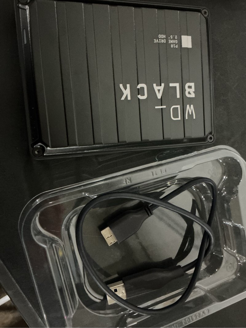 Condition photo showing Good Condition for wd_black 5tb p10 game drive usb 3.2 gen 1, 2.5 portable external hard drive hdd, compatible with playstation, xbox, pc, & mac - wdba3a0050bbk-webb