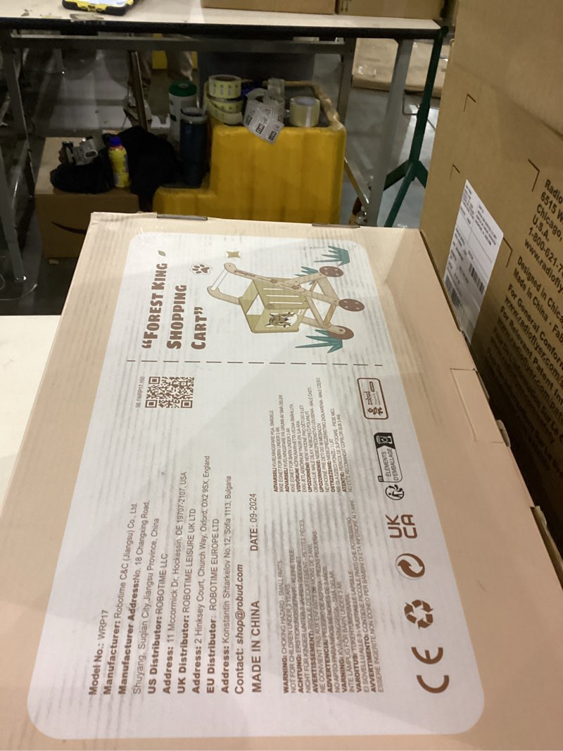 Condition photo showing New/Like New for ROBUD Baby Push Walker Doll Stroller, Wooden Shopping Cart for Girls Boys, Height Adjustable Wooden Baby Walker for Kids Toddlers, Learning Walker Toys for 10 Months 1 Year Old