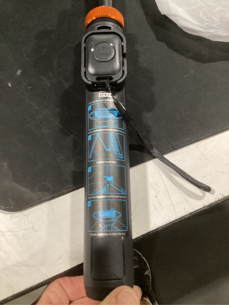 Condition photo showing Good Condition for eucos 62" phone tripod, tripod for iphone & selfie stick with remote, extendable cell phone stand & ultimate phone holder, solidest phone stand compatible with iphone/android inferno mix carbon black