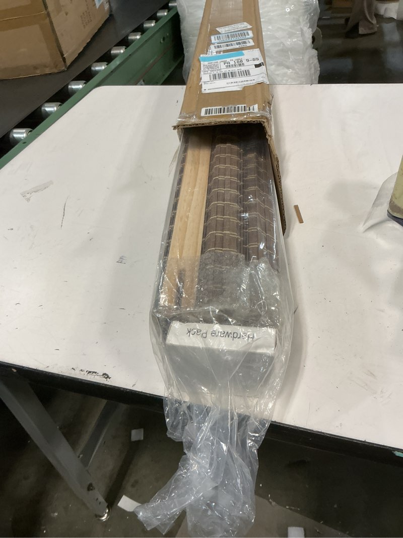 Condition photo showing Good Condition for LazBlinds Cordless Bamboo Roman Shades, Privacy Blinds for Interior Windows, Room Darkening Roll Up Bamboo Blinds for Home & Patio, 35" W x 64" H, BDP-Driftwood Privacy - Driftwood 35" W x 64" H