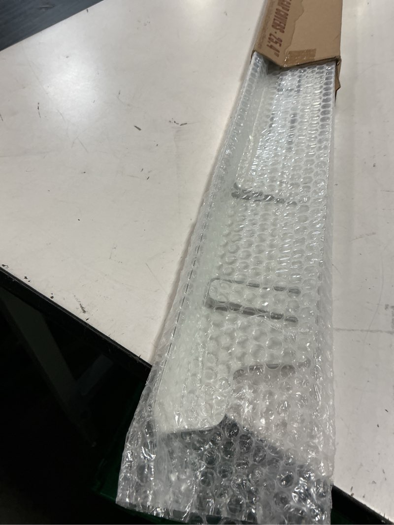 Condition photo showing New/Like New for stainless steel stove gap covers - oven gap filler kit 25.4" between stove & counter top - heat resistant slide-in range trim guard for seamless kitchen accessories easy clean (white) 25.4" white