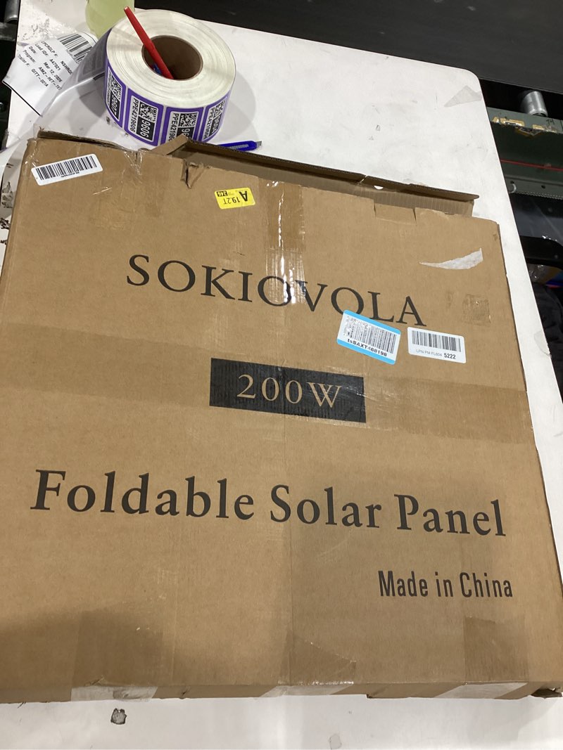 Condition photo showing Good Condition for N-Type 16BB 200W Portable Solar Panel for EF/Jackery/Bluetti/Anker Power Station 20V Foldable Solar Panel 25% High Efficiency IP68 Waterproof for Outdoor Trip RV Camping Blackout Off Grid SO-E200W