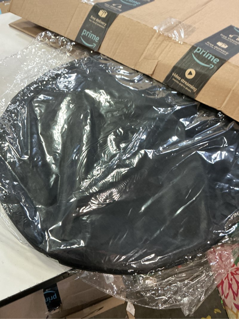 Condition photo showing New/Like New for selens pop up backdrop collapsible background 2-in-1 backdrop with carry bag, for photo studio portrait video conference vlog youtube live streaming,blue grey, 39x59/1x1.5m 39 x 59 inches blue grey