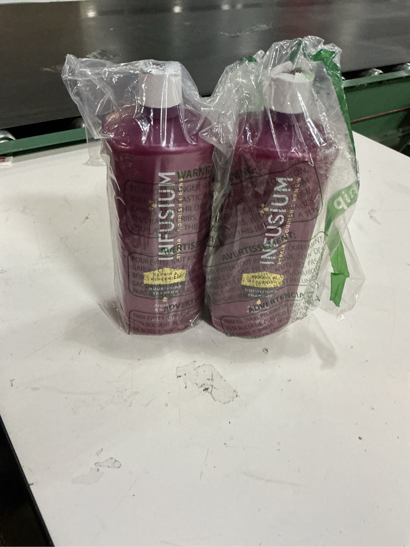 Condition photo showing New/Like New for Infusium Repair and Replenish Nourishing Shampoo - Hydrating and Clarifying Shampoo for Build Up - Ceramides, Keratin, and Argan Oil - 2 pc