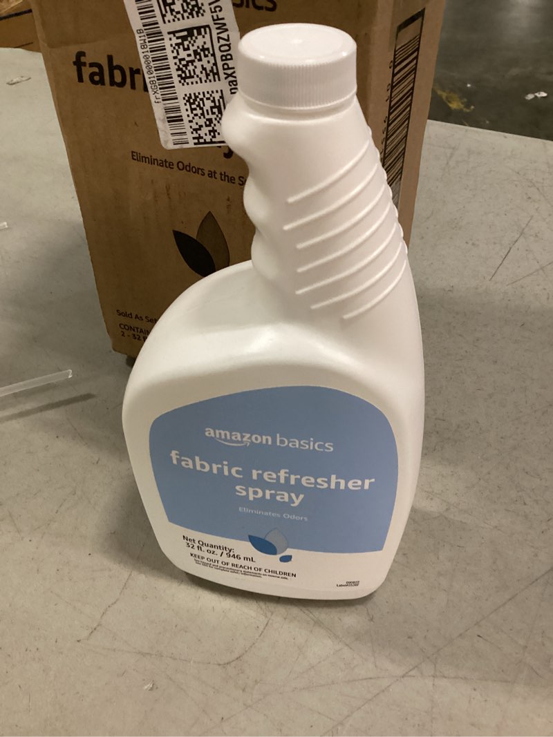 Condition photo showing New/Like New for amazon basics fabric spray, fabric freshner, fresh scent, 32 fl oz, pack of 2