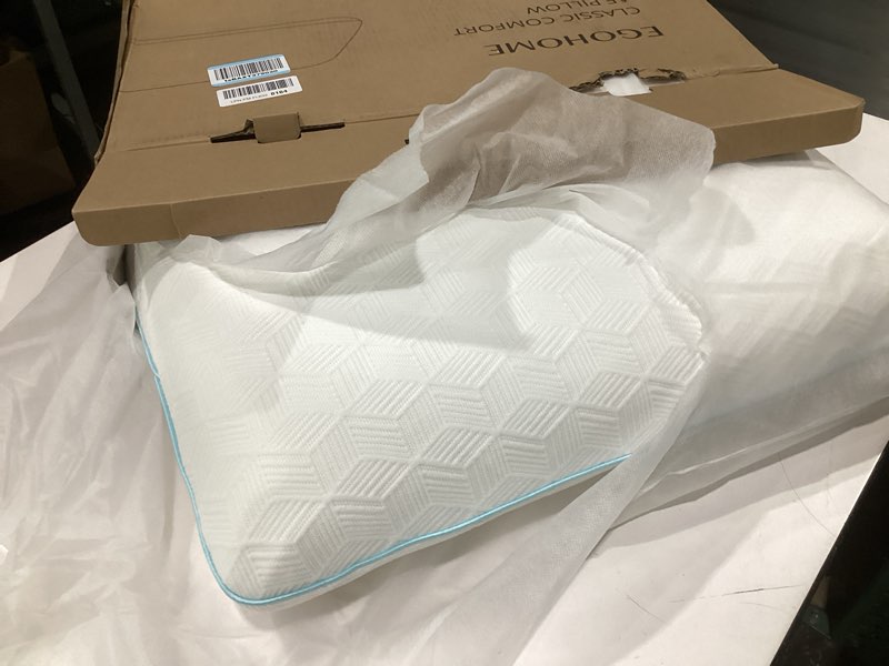 Condition photo showing Good Condition for (similar to stock photos)egohome comfort shredded memory foam pillow, adjustable bed pillows for side, back or stomach sleepers, queen size with removable cover queen