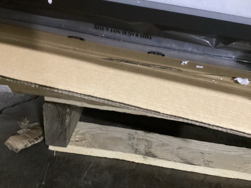 Condition photo showing Good Condition for SHW 55 x 60 Inches Commercial-Grade L-Shape Corner Office Computer Desk, Black 55-Inch L-Shaped Black