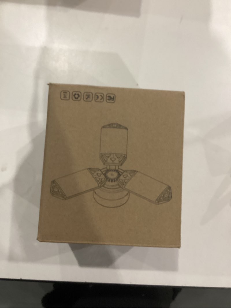 Condition photo showing New/Like New for LED Garage Light, 80W 8000 Lumen Ceiling Lights with 3 Adjustable Panels, 6500K Daylight Light Bulb Fixture LED Lights for Garage, Workshop 80W 1Pack