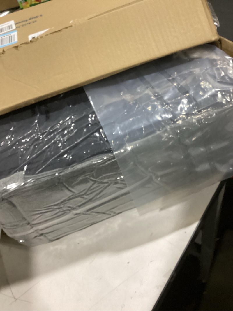 Condition photo showing New/Like New for Gray Curved Dog Stairs Ramp for High Beds 28.7" H, 5-Step Dog Steps for Small Dogs and Cats, Pet Stairs for High Bed Climbing, Non-Slip Balanced Pet Step Gray 5-Step