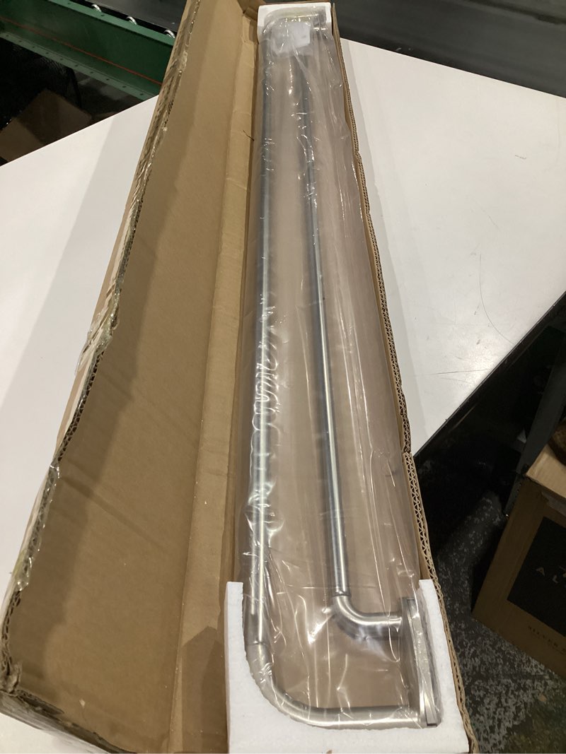 Condition photo showing Good Condition for Double Curtain Rods Brushed Nickel,Room Darkening Drapery Rod 48-84 Inches,Adjustable 3/4 Inches Front and 5/8 Inches Back Quality Metal Rod for Window,Wrap Around Design 48-84" Brushed Nickel