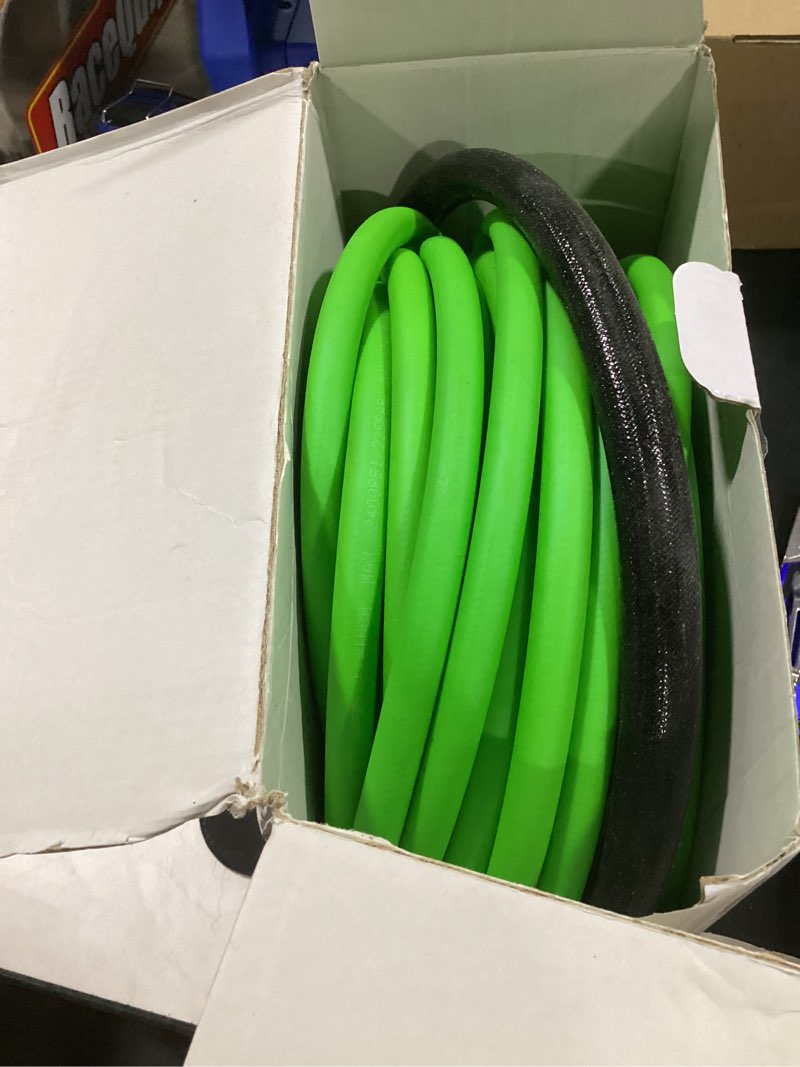 Condition photo showing Good Condition for yamatic upgraded pressure washer hose 50 ft 3400 psi, 1/4" wear & kink resistant power washer hose with heat protect sleeve, durable replacement hose for flexzilla ryobi 50ft with heat-resistant cover