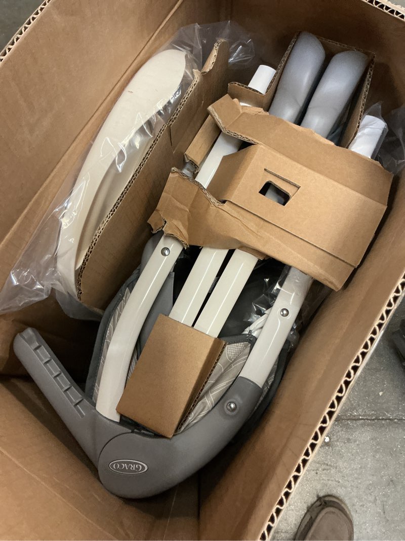 Condition photo showing Good Condition for graco slim snacker high chair, ultra slim, fast-folding, multiple recline positions, comfortable feeding, whisk
