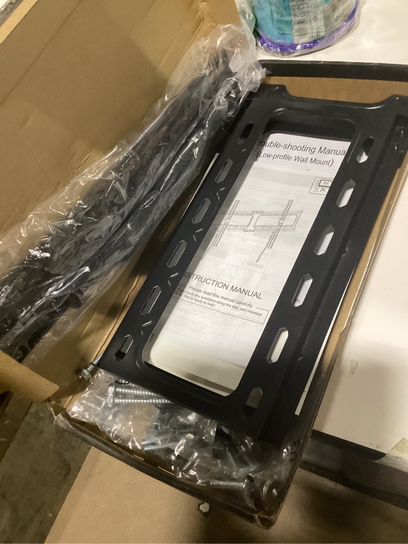 Condition photo showing Good Condition for ul listed fixed tv wall mount for 37-86 inch screens, low profile tv mount fits 16", 18", 24" studs, wall mount bracket with quick release lock, max vesa 600x400mm, holds up to 132 lbs by usx star fixed 37-86 inch