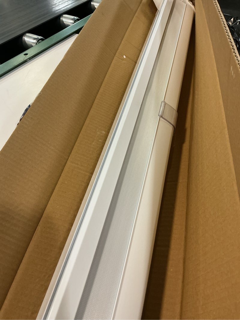 Condition photo showing Good Condition for shadesu cordless zebra blinds roller shades, white, 35" w x 72" h | cordless safety design,free stop zebra shades, light filtering, privacy, modern style, window treatment,aluminium headrail 01- white ( cordless ) 35"w x 72"h