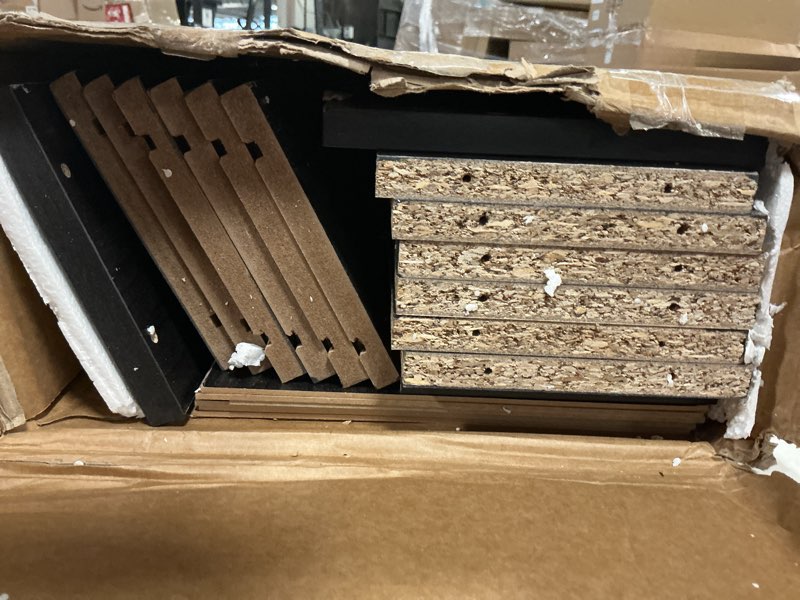 Condition photo showing Good Condition for Atlantic Oskar Adjustable Media Cabinet - Holds 464 CDs, 228 DVDs or 276 Blu-rays, 12 Adjustable and 4 fixed shelves PN in Espresso