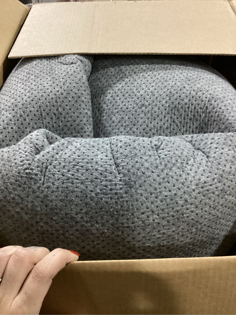 Condition photo showing As Is for 10x12 Living Room Rugs Area Rugs: Large Grey Shag Area Rugs for Living Room- 10x12 Big Shaggy Rugs- Gray Soft Indoor Carpets for Bedroom (Grey) Grey 10' x 12' (Rectangular)